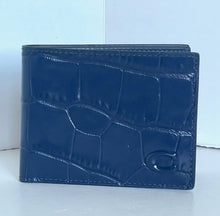 Load image into Gallery viewer, Blue textured wallet on a white background