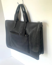 Load image into Gallery viewer, Coach Metropolitan Slim Laptop bag Crossbody Soft Black Leather Briefcase Unisex
