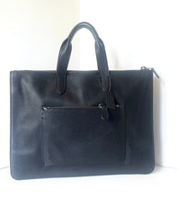 Load image into Gallery viewer, Coach Metropolitan Slim Laptop bag Crossbody Soft Black Leather Briefcase Unisex