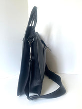 Load image into Gallery viewer, Coach Metropolitan Slim Laptop bag Crossbody Soft Black Leather Briefcase Unisex