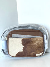 Load image into Gallery viewer, Coach Mini Carey Crossbody Bag CEK71 Haircalf Cow Print Brown Leather
