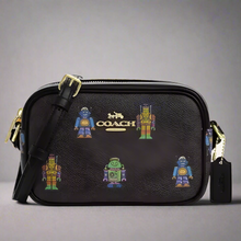 Load image into Gallery viewer, Coach Cosmic Mini Jamie Camera Bag Robot Canvas Leather Crossbody CW348