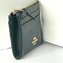 Load image into Gallery viewer, Coach Mini Skinny ID Wallet Camo Keyring CW871 Signature Green Canvas