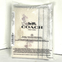 Load image into Gallery viewer, Coach Mini Skinny ID Wallet Womens White Heart Keyring Canvas Leather CW967