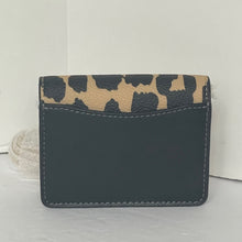 Load image into Gallery viewer, Coach Mini Wallet On A Chain Crossbody Leopard CX151 Coated Canvas Mini