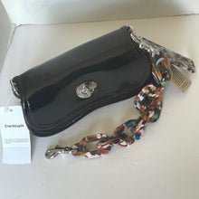 Load image into Gallery viewer, Coach Mini Wavy Dinky Bag Crinkle Patent Coachtopia Black Leather CQ853 Crossbody