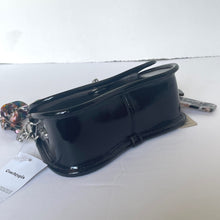 Load image into Gallery viewer, Coach Mini Wavy Dinky Bag Crinkle Patent Coachtopia Black Leather CQ853 Crossbody