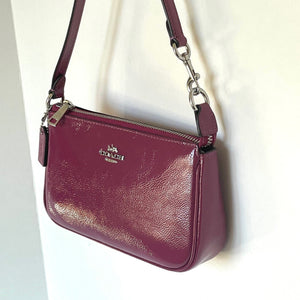 Coach Nolita 19 Shoulder Bag Pink Patent Leather Wristlet Clutch CW408 ORG PKG