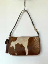 Load image into Gallery viewer, Coach Nolita 19 Wristlet CDW34 Haircalf Cow Print Leather Shoulder Bag