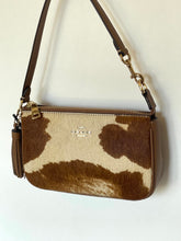 Load image into Gallery viewer, Coach Nolita 19 Wristlet CDW34 Haircalf Cow Print Leather Shoulder Bag B