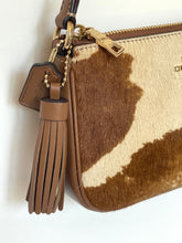 Load image into Gallery viewer, Coach Nolita 19 Wristlet CDW34 Haircalf Cow Print Leather Shoulder Bag B