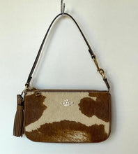 Load image into Gallery viewer, Coach Nolita 19 Wristlet CDW34 Haircalf Cow Print Leather Shoulder Bag B