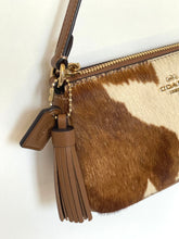 Load image into Gallery viewer, Coach Nolita 19 Wristlet CDW34 Haircalf Cow Print Leather Shoulder Bag C