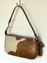 Load image into Gallery viewer, Coach Nolita 19 Wristlet CDW34 Haircalf Cow Print Leather Shoulder Bag C