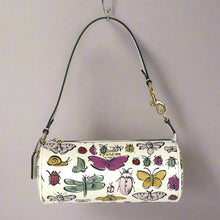 Load image into Gallery viewer, Coach Nolita Barrel Shoulder Bag White Creature CR831 Canvas Leather Wristlet