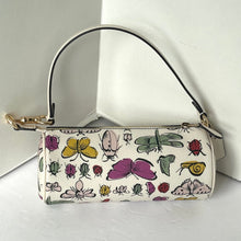 Load image into Gallery viewer, Coach Nolita Barrel Shoulder Bag White Creature CR831 Canvas Leather Wristlet
