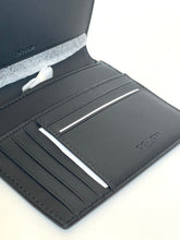 Load image into Gallery viewer, Coach Passport Card Case CEB77 Signature Canvas with Stripes Travel Wallet
