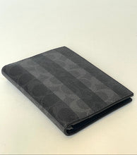 Load image into Gallery viewer, Coach Passport Card Case CEB77 Signature Canvas with Stripes Travel Wallet
