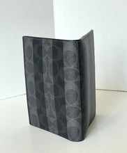Load image into Gallery viewer, Coach Passport Card Case CEB77 Signature Canvas with Stripes Travel Wallet