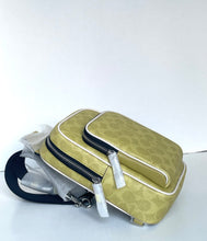 Load image into Gallery viewer, Coach Racer CET96 Light Citron Signature Canvas Sling Pack