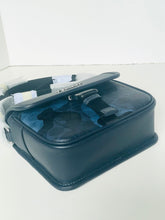 Load image into Gallery viewer, Black leather briefcase with a textured surface on a white background