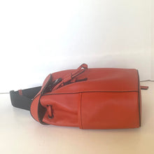 Load image into Gallery viewer, Red leather bag on a white background