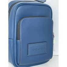 Load image into Gallery viewer, Blue Coach pouch on a white background