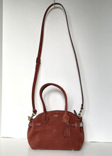 Load image into Gallery viewer, Coach Soft Empire Carryall 21 CEC03 Clay Brown Suede Leather Crossbody Bag