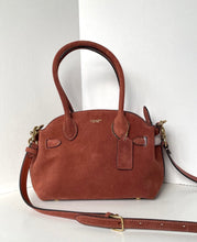 Load image into Gallery viewer, Coach Soft Empire Carryall 21 CEC03 Clay Brown Suede Leather Crossbody Bag