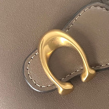 Load image into Gallery viewer, Coach Tabby Medium Wallet CA193 Dark Stone Leather Bifold Snap Brass ORGPKG