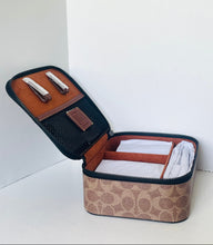 Load image into Gallery viewer, Open jewelry case with compartments on a white background