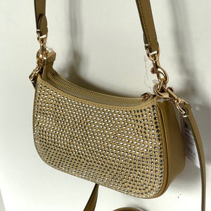 Coach Teri Mini Crossbody Bag Gold Leather Crystal CW322 Shoulder Bag Glam