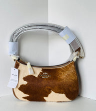 Load image into Gallery viewer, Coach Teri Shoulder Bag CDW45 Haircalf Cow Print  Brown Leather Gold Tone G