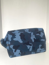 Load image into Gallery viewer, Blue camouflage bag on a white background