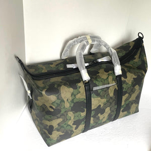 Coach Trekker Bag 52 Camo Large Duffle Leather Signature Canvas CM037 Luxe Fashion Finds