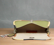 Load image into Gallery viewer, Coach Wavy Dinky Bag Coachtopia Olive Green Leather CK540 Rainbow Crossbody