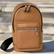 Load image into Gallery viewer, Coach_West_Pack_Sling_Bag_Brown_Pebble_Leather_Sling_Backpack_2540_Adjustable_c62c354a-8d64-496e-a7e1-8accc1315571