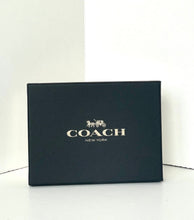 Load image into Gallery viewer, Coach Wizard of Oz Gold Glitter Mini Skinny Leather Wallet Keyring Box