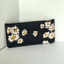 Load image into Gallery viewer, Coach Wyn Crossbody Bag Envelope Clutch Black Leather Daisy Floral CS017
