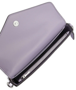Coach Wyn Crossbody Bag Clutch Soft Purple Leather Shoulder C8439 Envelope
