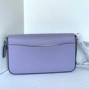 Coach Wyn Crossbody Bag Envelope Clutch Soft Purple Leather Shoulder C8439