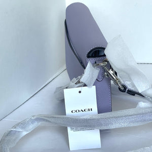 Coach Wyn Crossbody Bag Envelope Clutch Soft Purple Leather Shoulder C8439