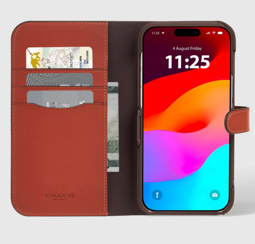 Coach Signature Coach Outlet Iphone 11 Case Coach IPhone 15/14/13 Folio Case Brown Signature Coach Signature Coach Outlet Iphone 11 Case Coach IPhone 15/14/13 Folio Case Brown Signature