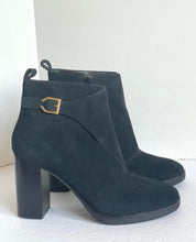 Load image into Gallery viewer, Cole Haan Harrington Ankle Boots Womens 8.5 Black Suede High Heel Booties