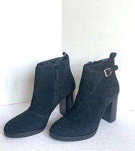 Load image into Gallery viewer, Cole Haan Harrington Ankle Boots Womens 8.5 Black Suede High Heel Booties