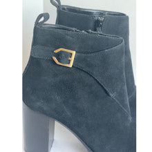 Load image into Gallery viewer, Cole Haan Harrington Ankle Boots Womens 8.5 Black Suede High Heel Booties