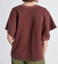 Load image into Gallery viewer, Current Elliott Sweatshirt Womens Small Red Oversized Cropped Surf Terry Top