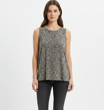 Load image into Gallery viewer, Leopard print sleeveless top on a hanger with a tag, against a white background