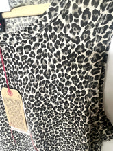 Load image into Gallery viewer, Leopard print fabric with a tag on a white background