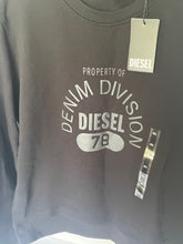 Load image into Gallery viewer, DIESEL Sweater Mens Extra Large XL Black Sweatshirt S-Ginn-E17 Denim Division